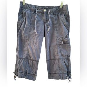 Eddie Bauer Cargo Capris Dark Steel Gray Size 6 Petite